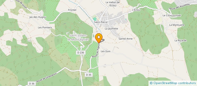 localisation de l'entreprise LOU MONTAGIUS  SAINT-JULIEN