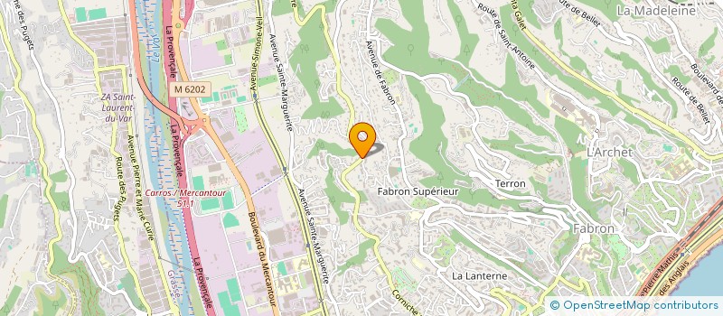 localisation de l'entreprise LOU PARADIS à NICE