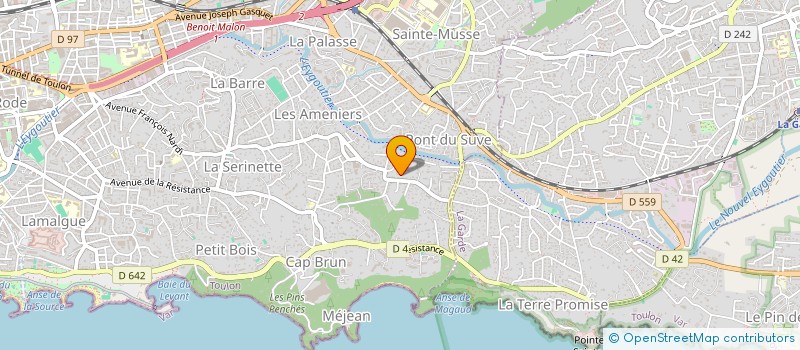 localisation de l'entreprise LOU PARADOU  TOULON