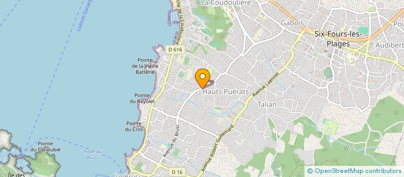 localisation de l'entreprise LOU PAREDAS à SIX-FOURS-LES-PLAGES