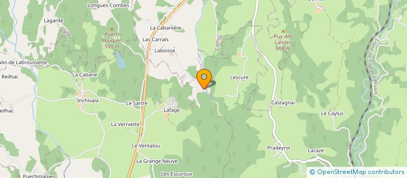 localisation de l'entreprise LOU PESCALUNE à ROUZIERS