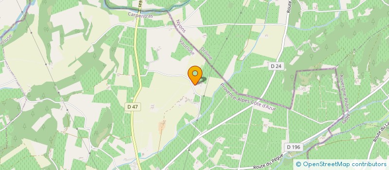 localisation de l'entreprise LOU PICHOT TRESOR à VALREAS