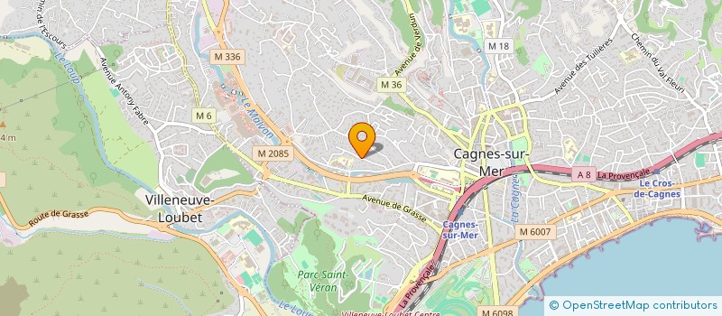 localisation de l'entreprise LOU PITCHOUN à CAGNES-SUR-MER