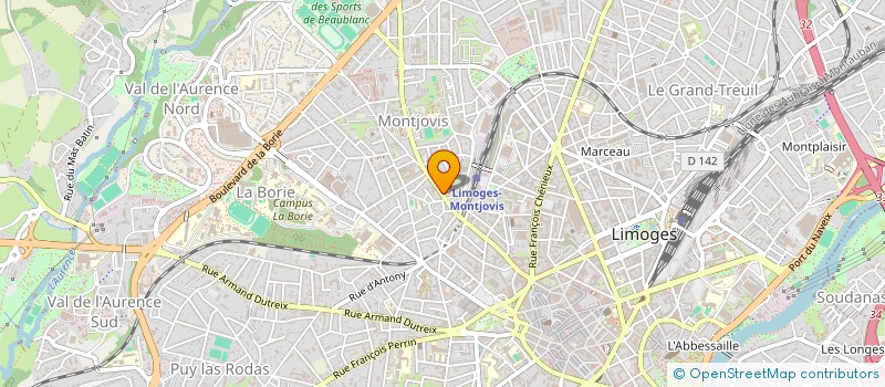 localisation de l'entreprise LOU PITCHOUN DISTRIBUTION à LIMOGES