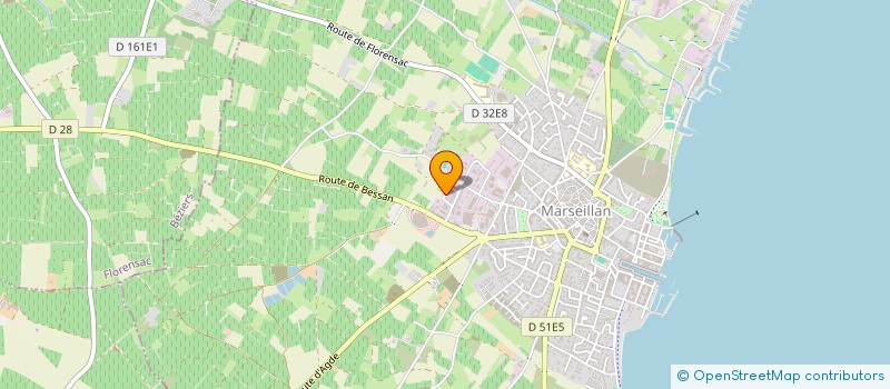 localisation de l'entreprise LOU RECANTOU DEL POMPIERS à MARSEILLAN