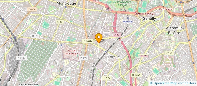 localisation de l'entreprise LOU RENAUD  ARCUEIL