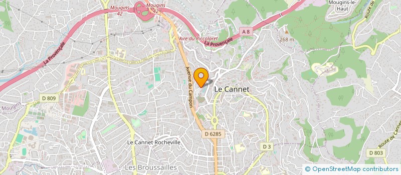 localisation de l'entreprise LOU ROS à LE CANNET