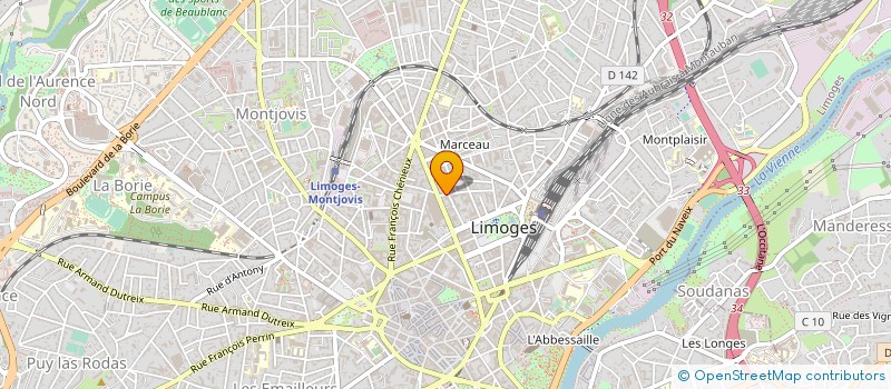 localisation de l'entreprise LOU ROSSIGNO DO LIMOUZI à LIMOGES