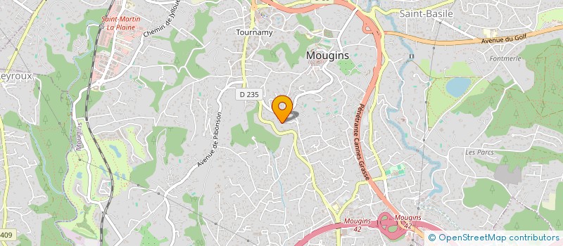 localisation de l'entreprise LOU ROURE 1 à MOUGINS