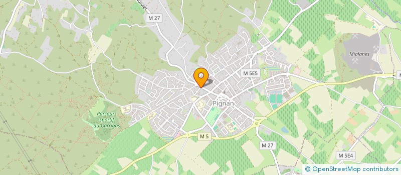 localisation de l'entreprise LOU SAB à PIGNAN