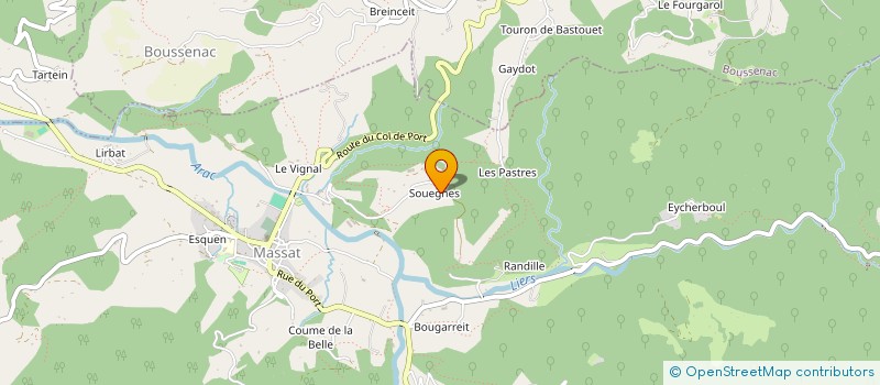 localisation de l'entreprise LOU SOUEGNOU à MASSAT