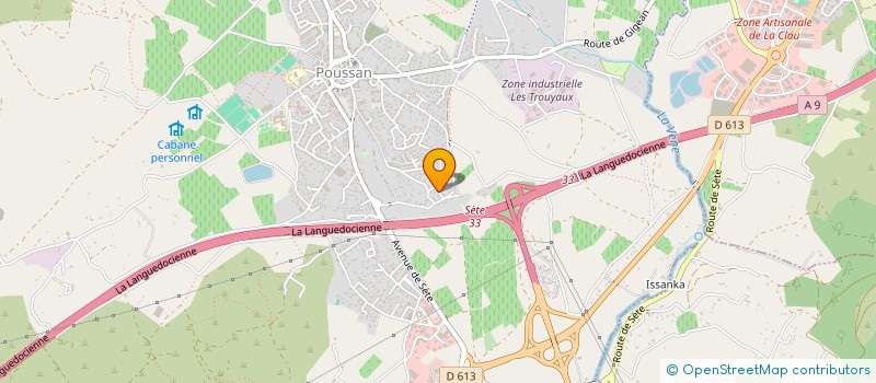 localisation de l'entreprise LOU TIELADOU  POUSSAN