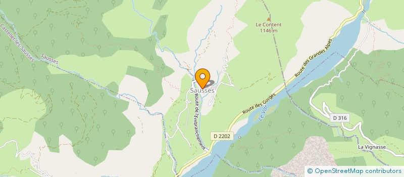 localisation de l'entreprise LOU VIEI FOR (LE VIEUX FOUR)  SAUSSES