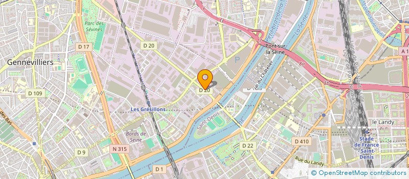 localisation de l'entreprise LOUAFI L ET IAHIDI M à GENNEVILLIERS