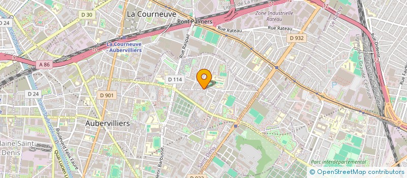 localisation de l'entreprise LOUAGE  AUBERVILLIERS