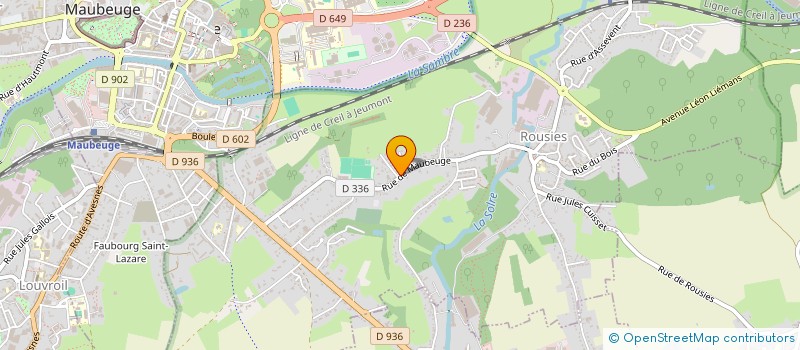 localisation de l'entreprise LOUAM  ROUSIES