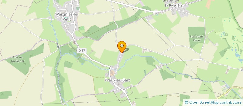 localisation de l'entreprise LOUAM  PREUX-AU-SART