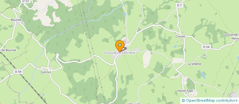 localisation de l'entreprise LOUANA 23 à ISSOUDUN-LETRIEIX