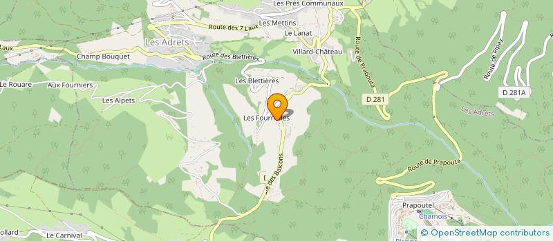 localisation de l'entreprise LOUANA  LES ADRETS