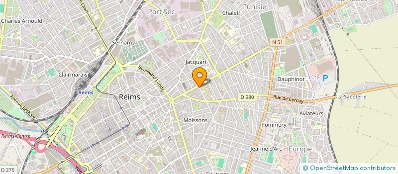 localisation de l'entreprise LOUANGE  REIMS