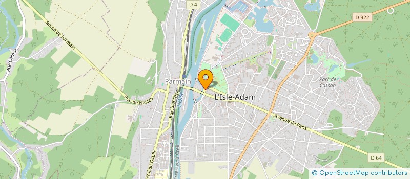 localisation de l'entreprise LOUANJE ESTHETIQUE  ISLE ADAM