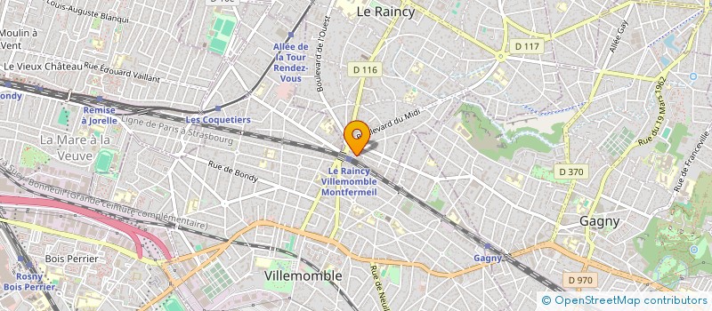 localisation de l'entreprise LOUANN à LE RAINCY