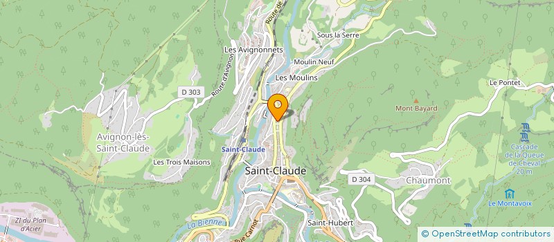 localisation de l'entreprise LOUANNE  SAINT-CLAUDE