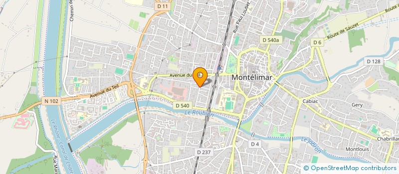 localisation de l'entreprise LOUANNE à MONTELIMAR