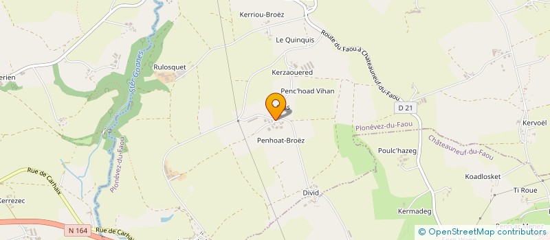 localisation de l'entreprise LOUARN  PLONEVEZ-DU-FAOU