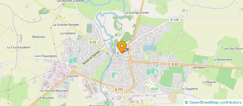 localisation de l'entreprise LOUARN ET FILS à CRAON
