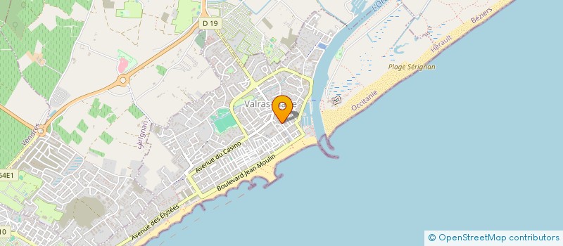 localisation de l'entreprise LOUARRHI MOUNIR  VALRAS-PLAGE