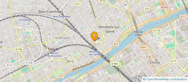 localisation de l'entreprise LOUARTH à ASNIERES-SUR-SEINE