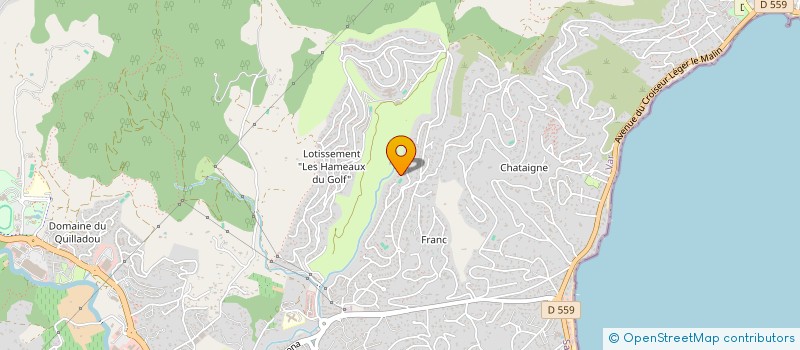 localisation de l'entreprise LOUAT LAINE à SAINTE-MAXIME