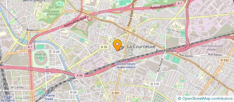 localisation de l'entreprise LOUBAGS & CO à LA COURNEUVE