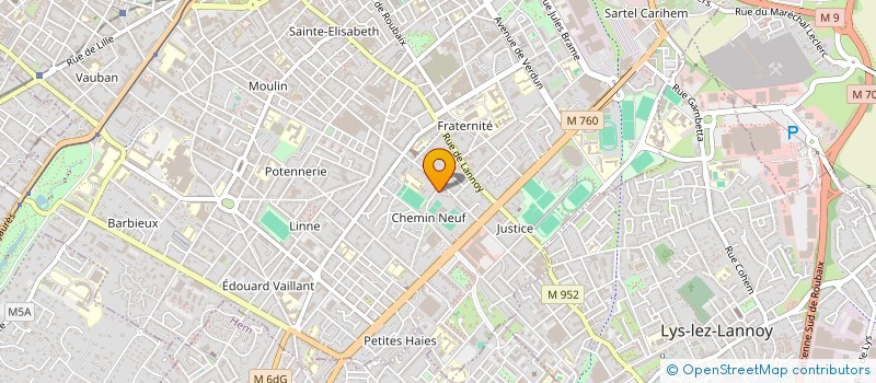 localisation de l'entreprise LOUBATI RACING  ROUBAIX