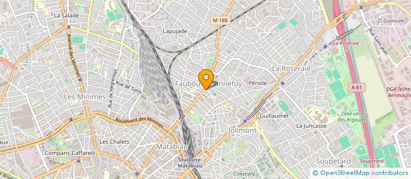 localisation de l'entreprise LOUBATIERES DAVID  TOULOUSE