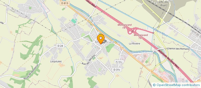localisation de l'entreprise LOUBEA à MONTGISCARD