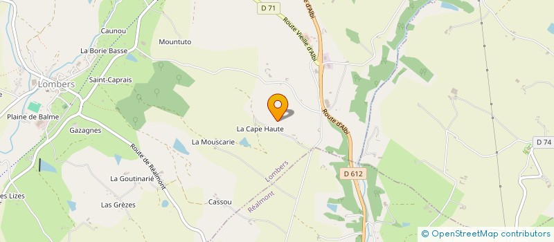 localisation de l'entreprise LOUBET à PUYGOUZON