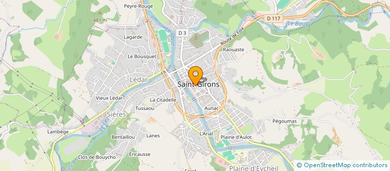 localisation de l'entreprise LOUBET ET FILS à SAINT-GIRONS