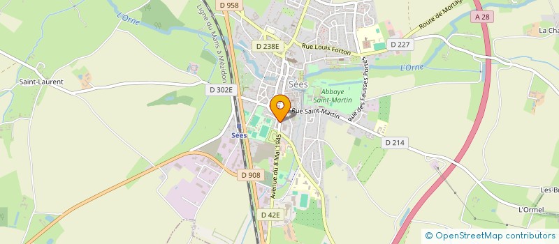 localisation de l'entreprise LOUBET PREVOST à SEES
