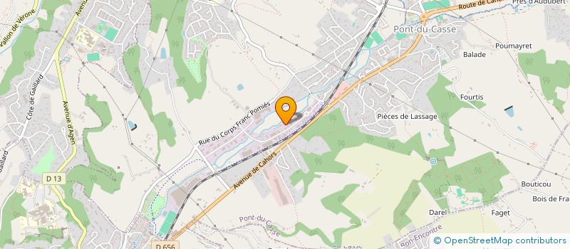 localisation de l'entreprise LOUBM  PONT DU CASSE