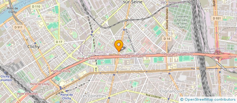 localisation de l'entreprise LOUBNA SARL à SAINT-OUEN-SUR-SEINE