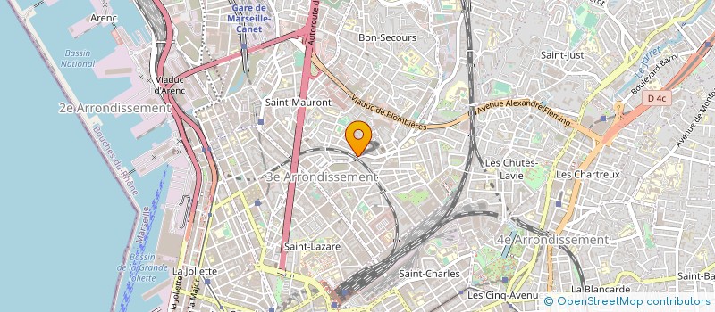 localisation de l'entreprise LOUBON ELIACE COIFFURE  MARSEILLE
