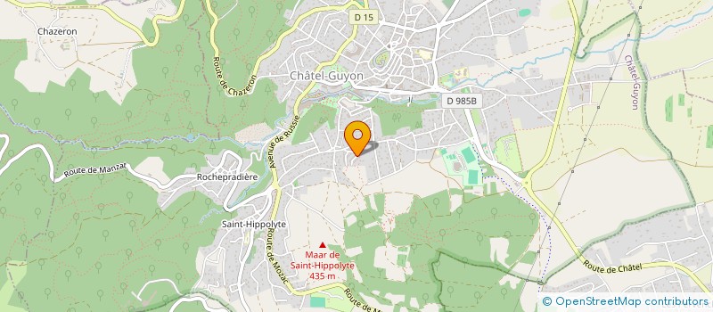 localisation de l'entreprise LOUBRAYAUD  CHATEL-GUYON