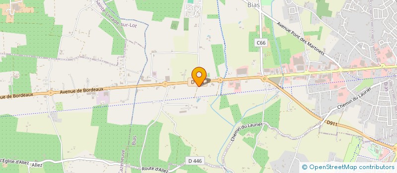 localisation de l'entreprise LOUBRIAT à BIAS