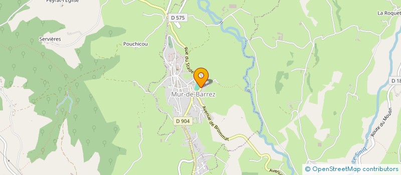 localisation de l'entreprise LOUBRIAT  MUR-DE-BARREZ