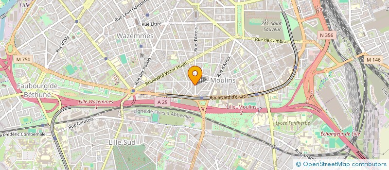 localisation de l'entreprise LOUCAM à LILLE