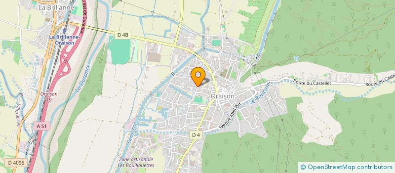 localisation de l'entreprise LOUCARGAUX  ORAISON