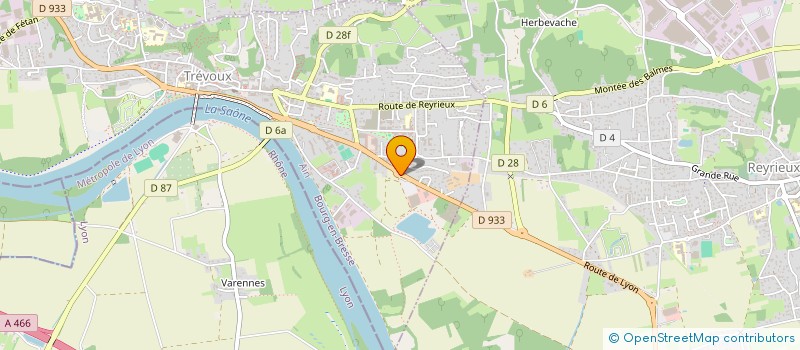localisation de l'entreprise LOUCAS à TREVOUX