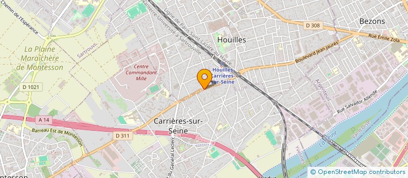 localisation de l'entreprise LOUCHART ET ASSOSIES à CARRIERES-SUR-SEINE